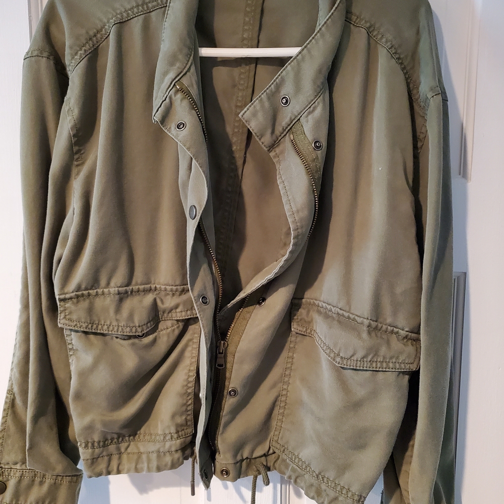 LOFT Olive Green Utility Jacket